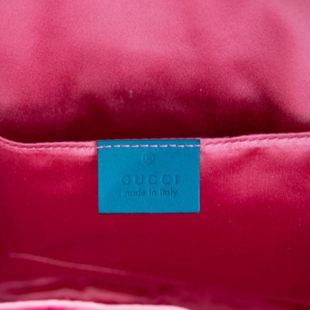 Gucci Dome Marmont Petrol Velvet Matelasse Gg (Sku 4784) Backpack - Picture 10 of 11